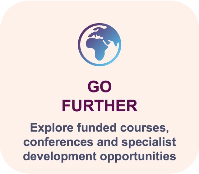 Explore funded courses, conferences and specialist development opportunities